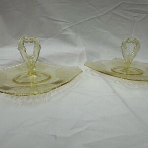 Vintage Paden City Glass Sandwich Tray Serving Platter